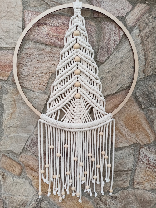 Vánoční stromeček, macrame — foto 3