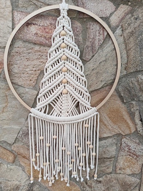 Vánoční stromeček, macrame — foto 2