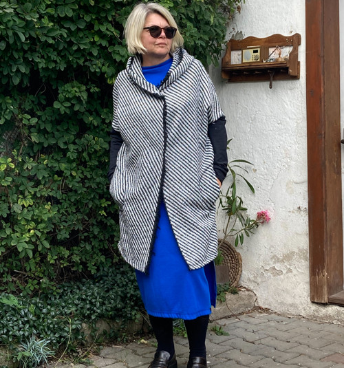 Kardigan černobílá — foto 2