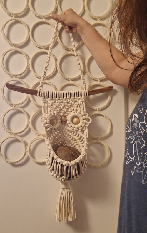 Boho závěs na rostlinku SOVA — foto 3