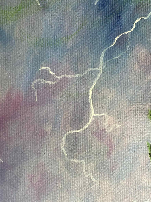 Thor vs Loki 30 x 40 cm olejomalba — foto 5