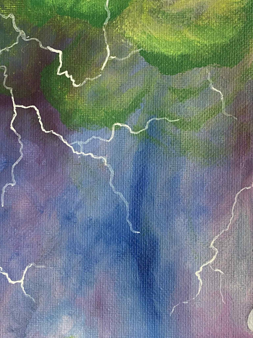 Thor vs Loki 30 x 40 cm olejomalba — foto 4