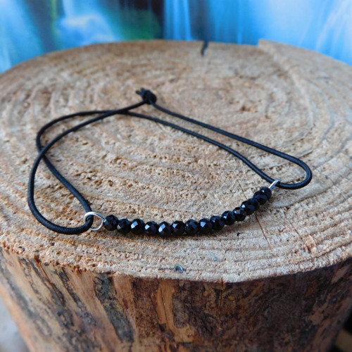 Náramek - černý spinel — foto 4