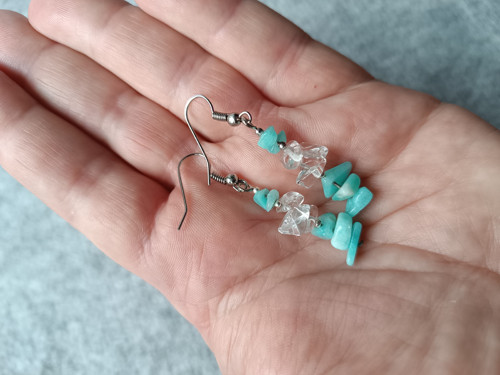 Amazonit a křišťál — foto 4