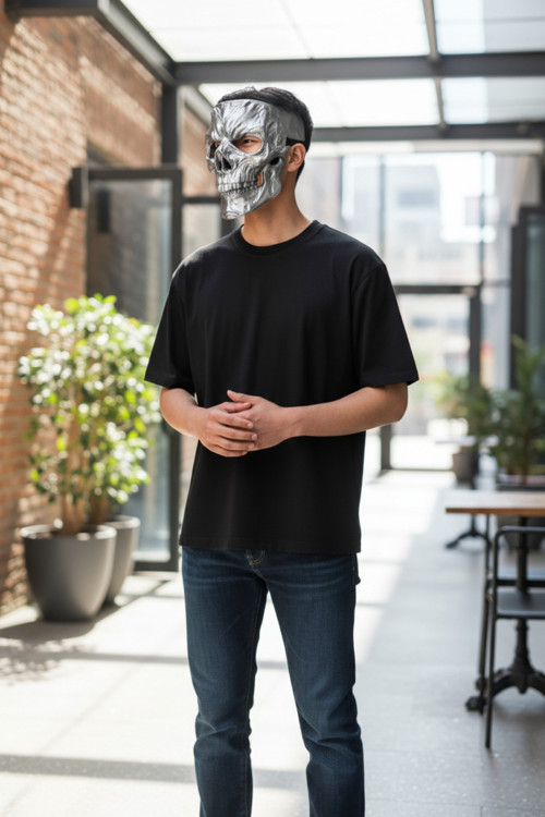 Halloween maska ​​smrtka, kostra — foto 3
