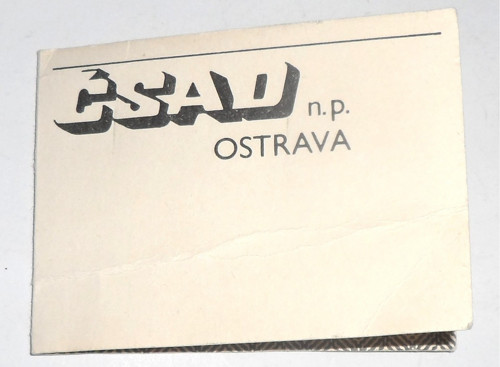Originál OBAL na odznaky • ČSAD, n. p. Ostrava — foto 2
