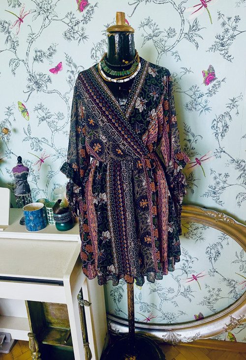 Boho vzory šaty podzimní — foto 2
