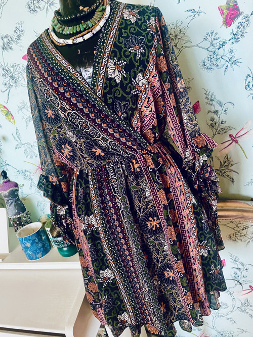Boho vzory šaty podzimní — foto 3