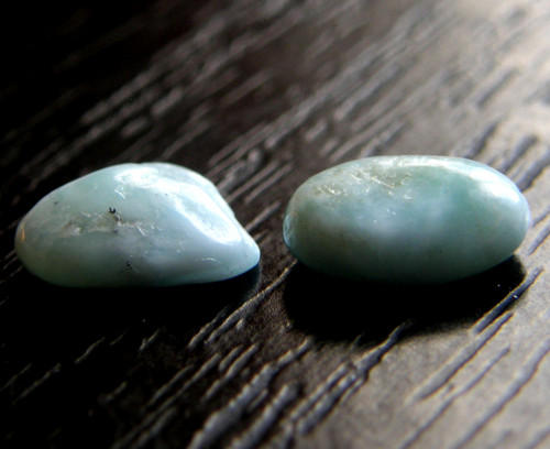 Larimar - tromlované kousky - pár — foto 3