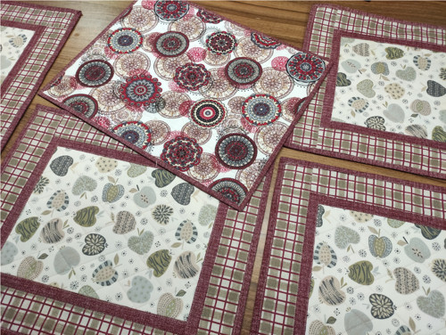 Prostírání patchwork jablíčkové káro — foto 3