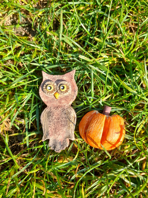 Keramický zápich sova — foto 2