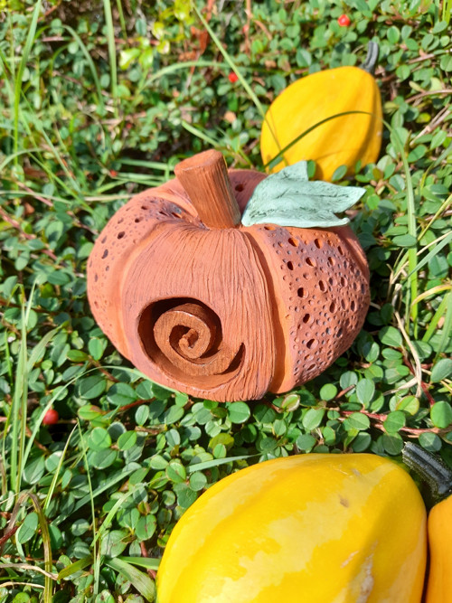Keramická svítilna dýně — foto 3