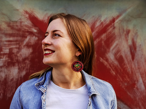 Madaba earrings n.47 - vyšívané náušnice — foto 5