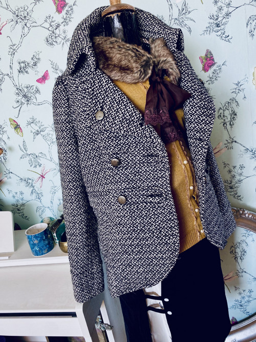Kabátek dandy tvídový — foto 2