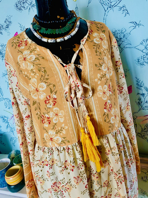 Boho šaty barvy podzimní — foto 4