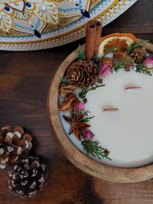 VÁNOČNÍ Botanická svíčka v MANGU — foto 5