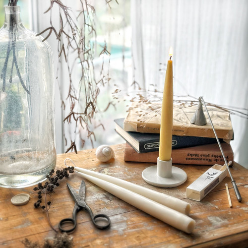 Přírodní svíčka včelí pár větší — foto 3