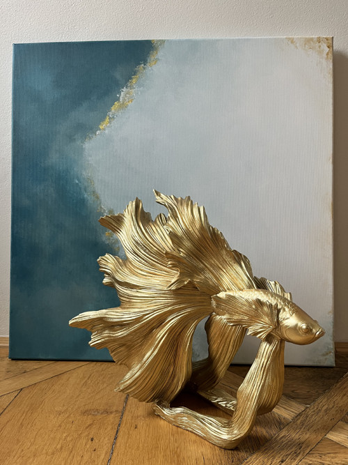 Abstraktní obraz - Kra 60x60cm — foto 4