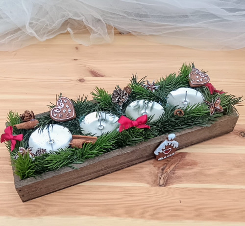 Perníčkový adventní svícen — foto 2