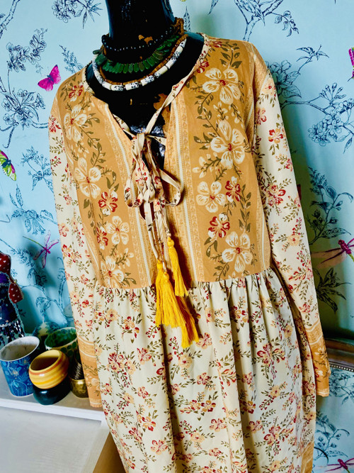 Boho šaty barvy podzimní — foto 2