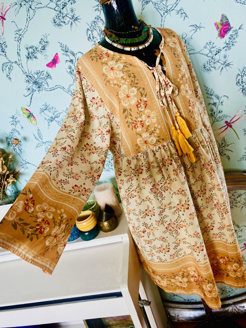 Boho šaty barvy podzimní — foto 3
