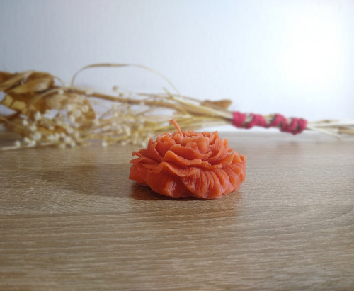 Svíčka karafiát - oranžová — foto 3