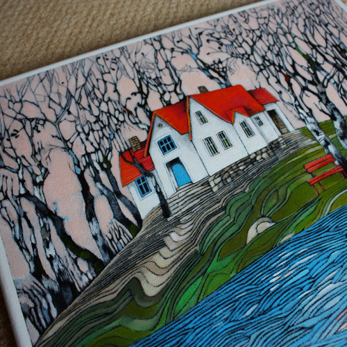 Ve vlnách ... 40x40cm — foto 4