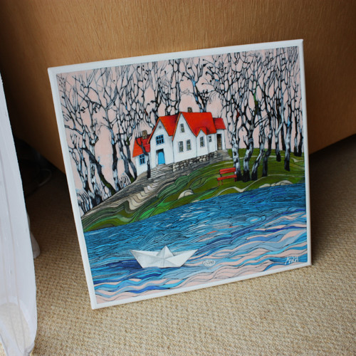 Ve vlnách ... 40x40cm — foto 5