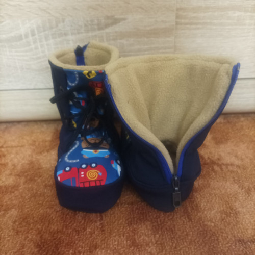 Boty s kožíškem na zip — foto 3