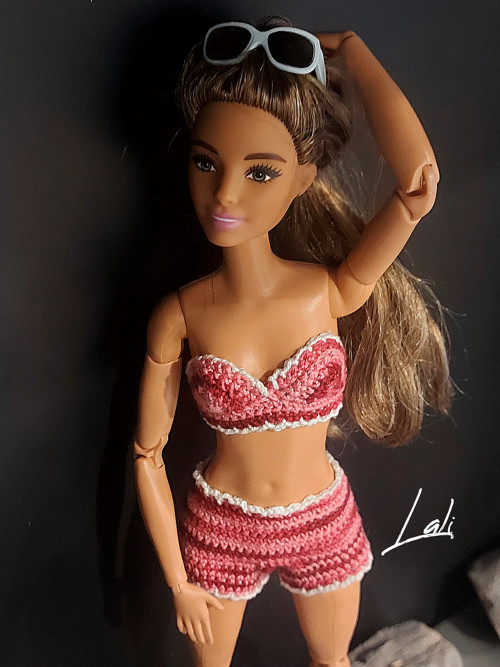 Háčkované šatičky/komplet č.6.pro Barbie — foto 2