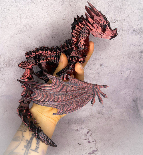 Flexi Fantasy Drak červeno černý — foto 5