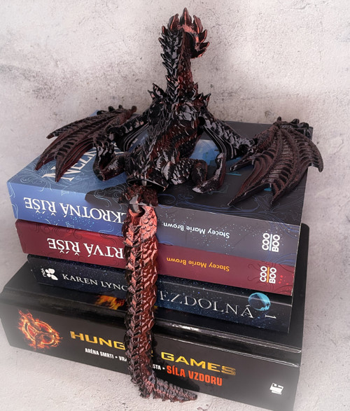 Flexi Fantasy Drak červeno černý — foto 2