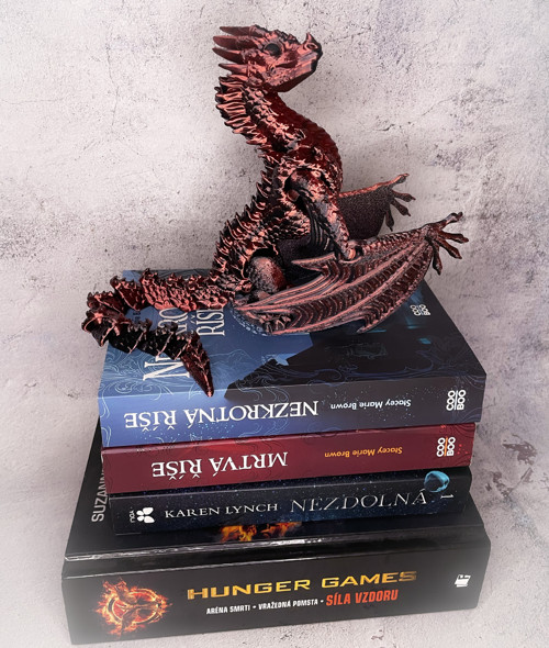 Flexi Fantasy Drak červeno černý — foto 4