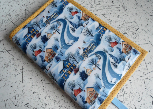 Obal na knihu -zimní vesnička … — foto 5