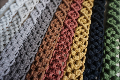 Macramé popruh na telefon Caramel — foto 4