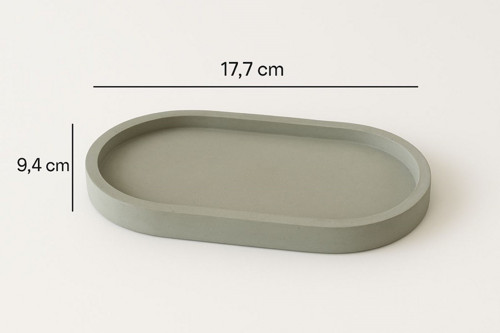 Oválná miska - betonová — foto 3