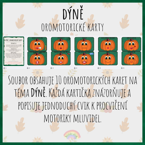 Dýně, oromotorické karty — foto 2