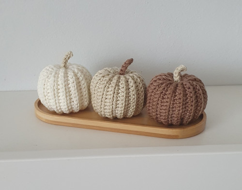 HÁČKOVANÉ DÝNĚ - SET 3 KS včetně TÁCKU — foto 3