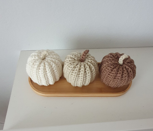 HÁČKOVANÉ DÝNĚ - SET 3 KS včetně TÁCKU — foto 4