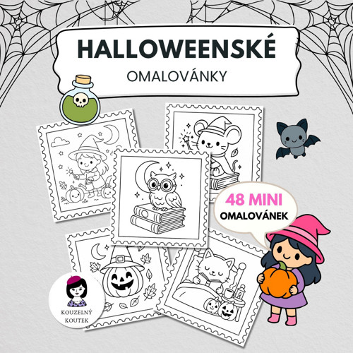 Omalovánky | Halloween | Dušičky | Podzim — foto 3