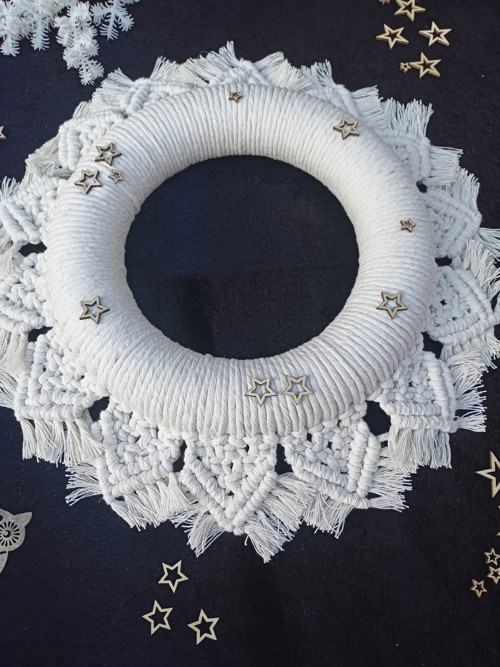 Adventní věnec, macramé — foto 6