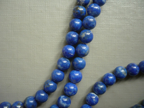 Vrtané kuličky 5,5 mm - lapis lazuli, 2 ks — foto 2