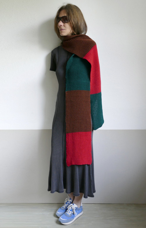 Pásikový šál-merino — foto 3