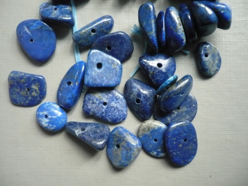 Vrt. korálky - lapis lazuli 14 mm, 2 ks — foto 3