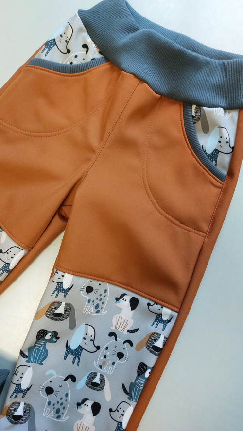 Kalhoty softshell, Pejsek a skořice v.92 — foto 2