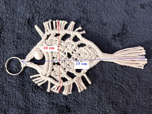 Ryba, béžová, macramé — foto 4