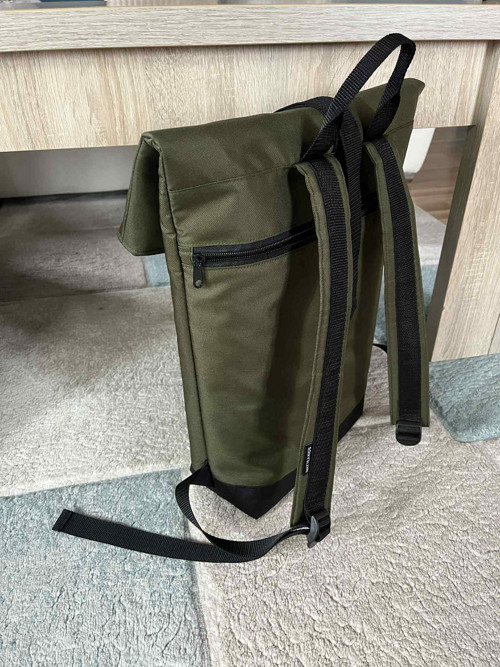 Maxi rolovací batoh – khaki /černý — foto 3