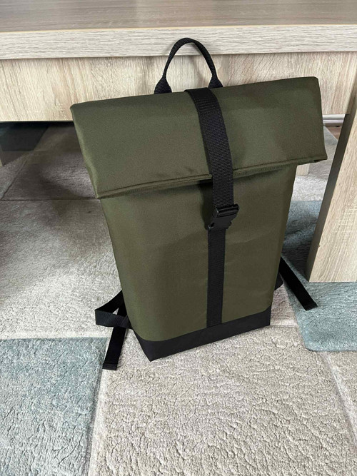 Maxi rolovací batoh – khaki /černý — foto 2