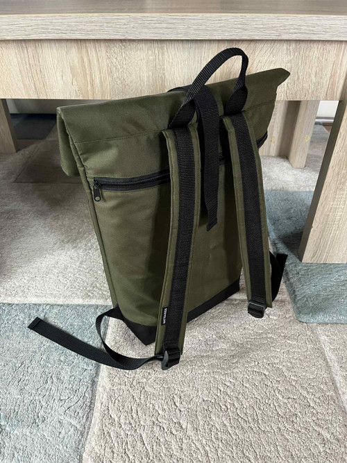 Maxi rolovací batoh – khaki /černý — foto 4