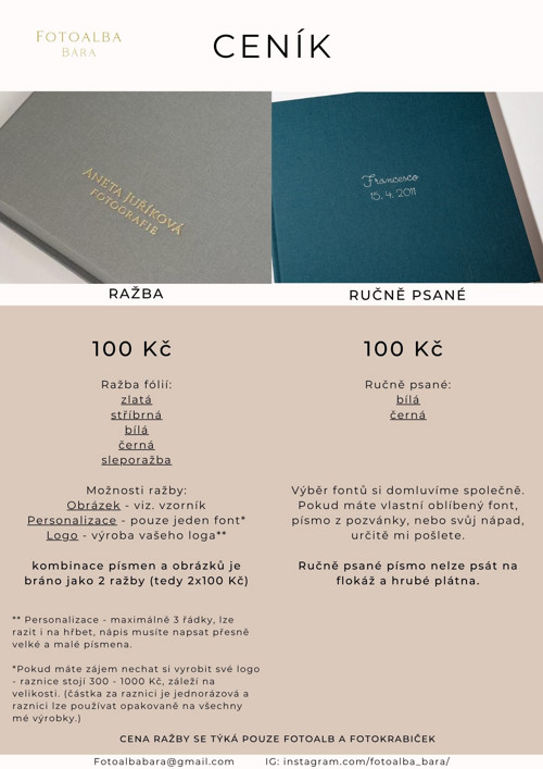 Personalizace/Ražba fotoalba — foto 2